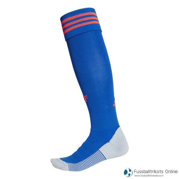 Columbia Socken Auswarts 2018 Blau Fussballtrikots Günstig